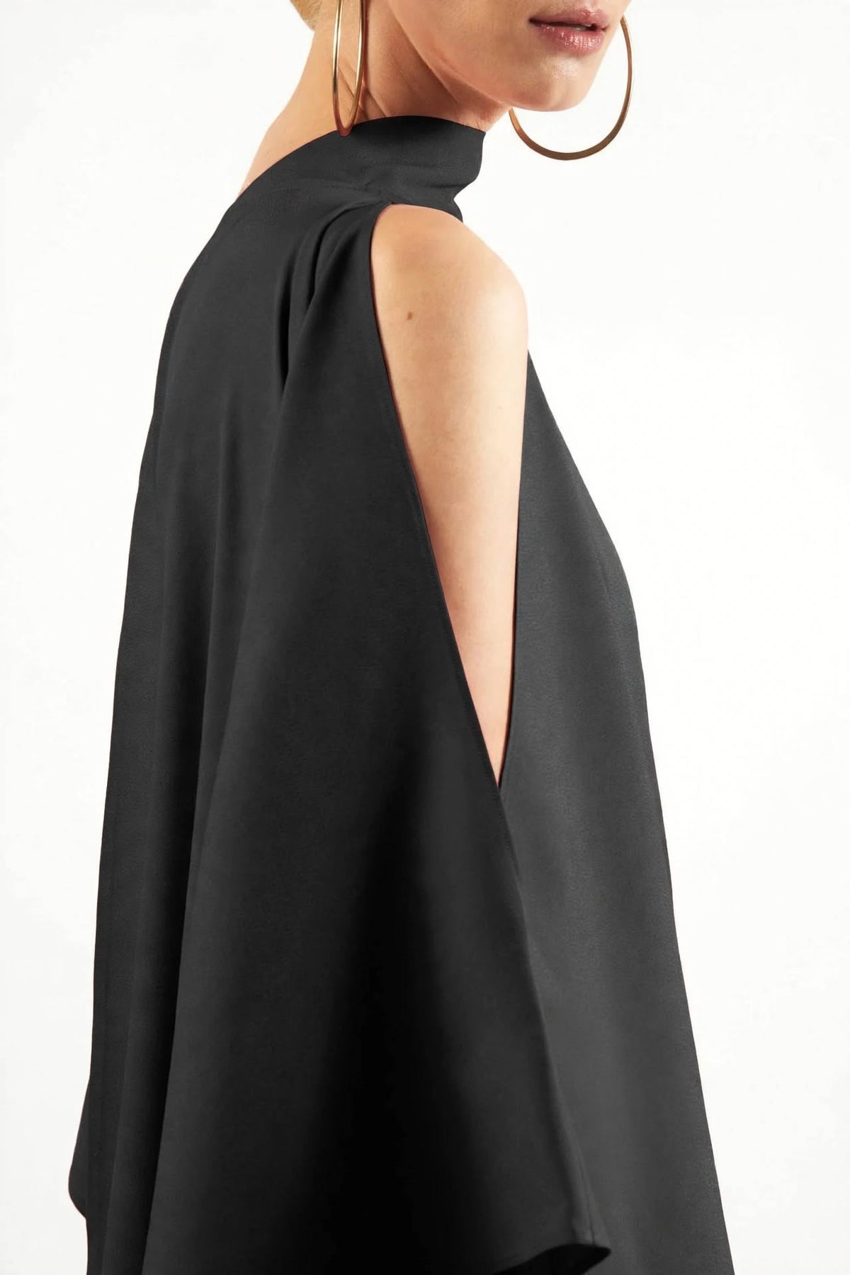 Draped Asymmetrical Kaftan Dress