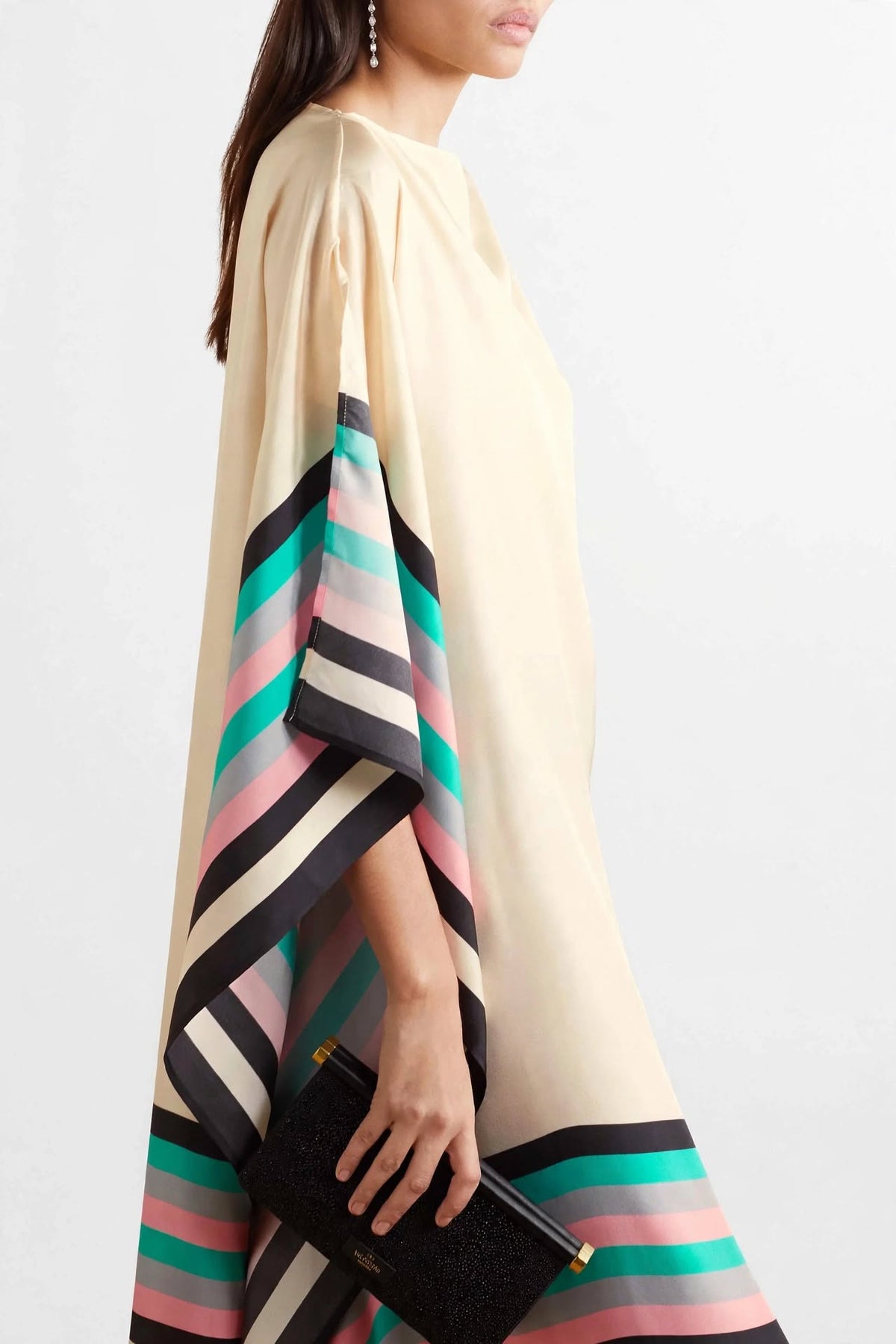 Riviera Resort Satin Kaftan Dress