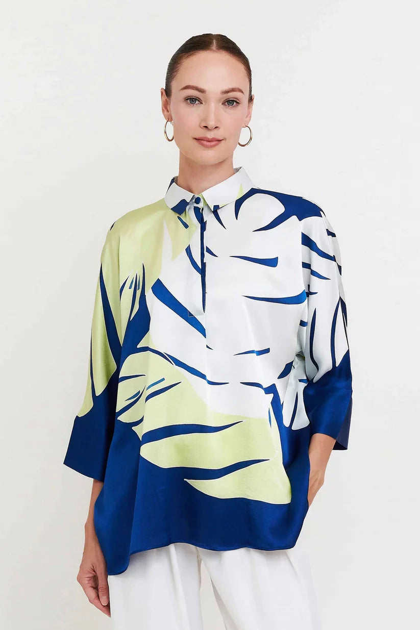 White Palms Abstract Shirt