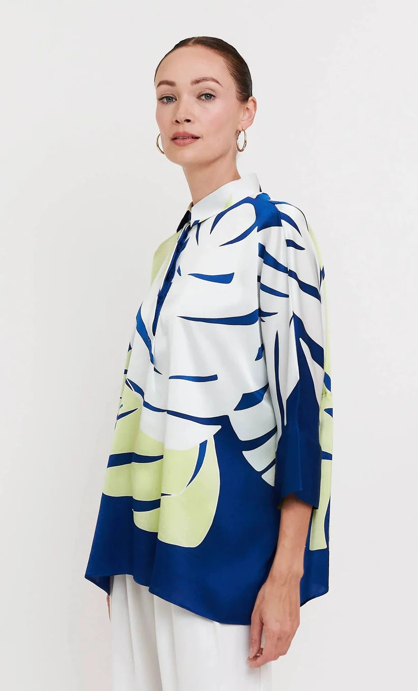White Palms Abstract Shirt