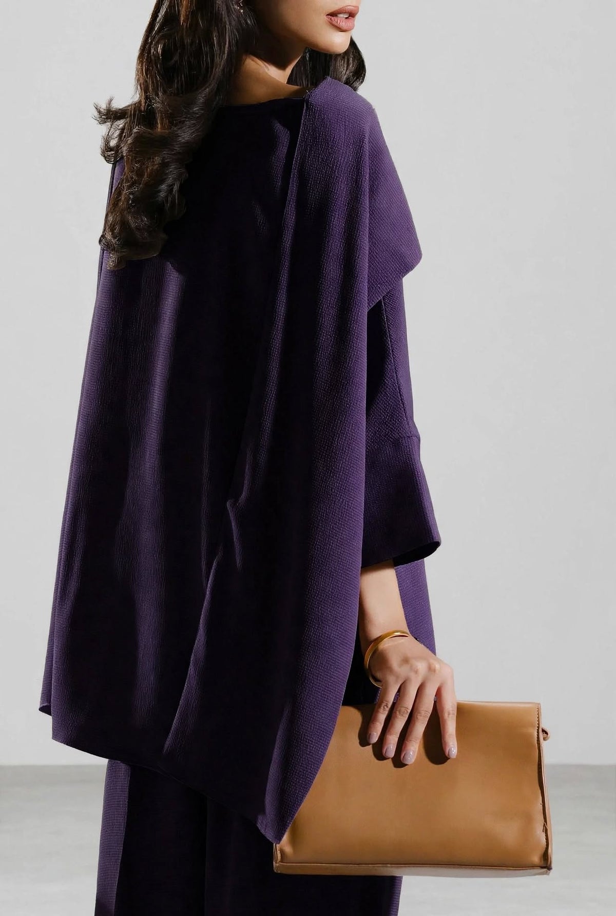 Luna Cape Draped Co-Ord Set - Effortless Luxury