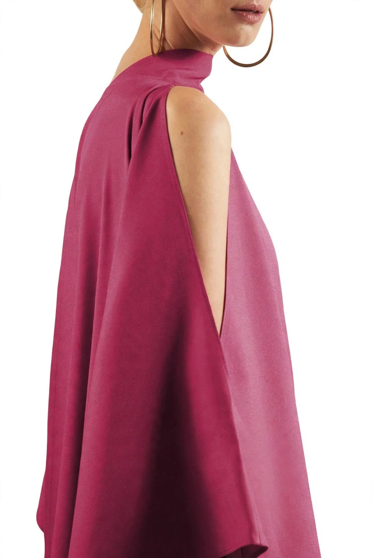 Draped Asymmetrical Kaftan Dress