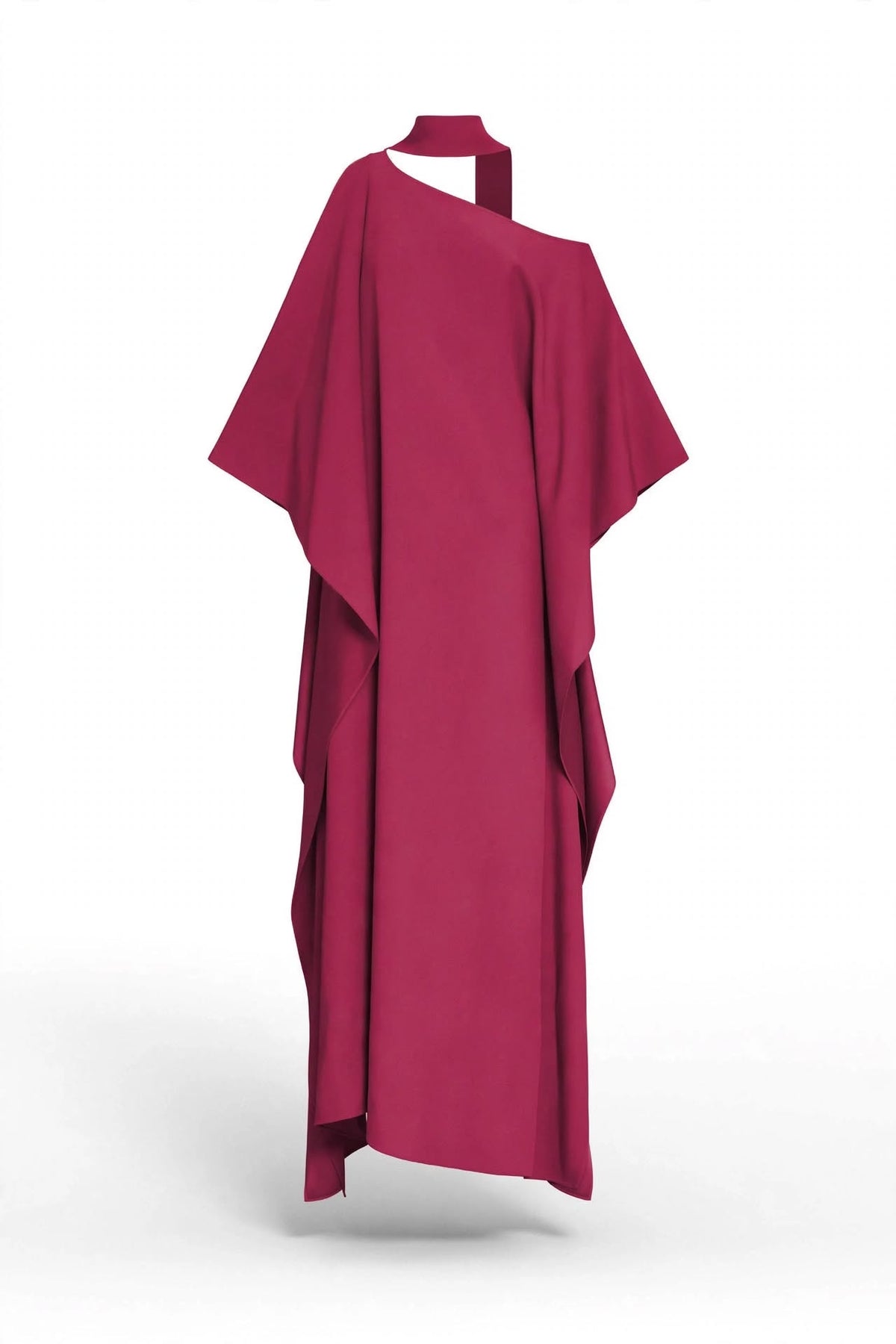 Draped Asymmetrical Kaftan Dress