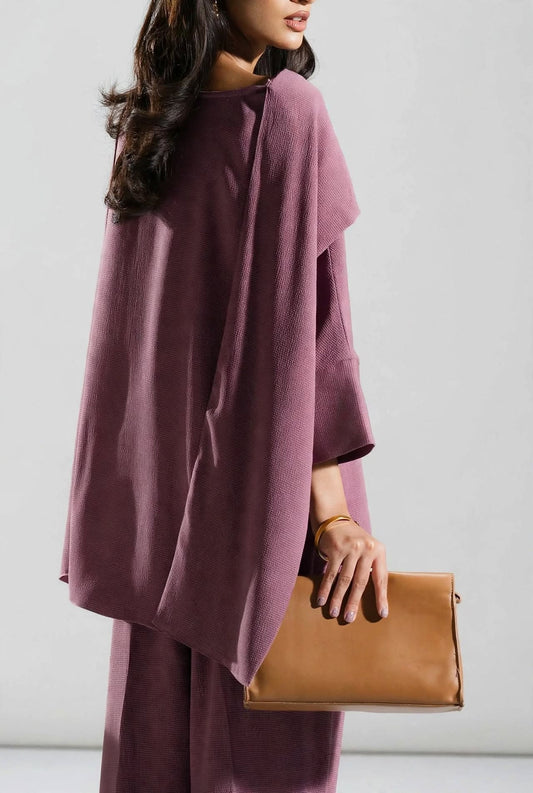 Luna Cape Draped Co-Ord Set - Effortless Luxury