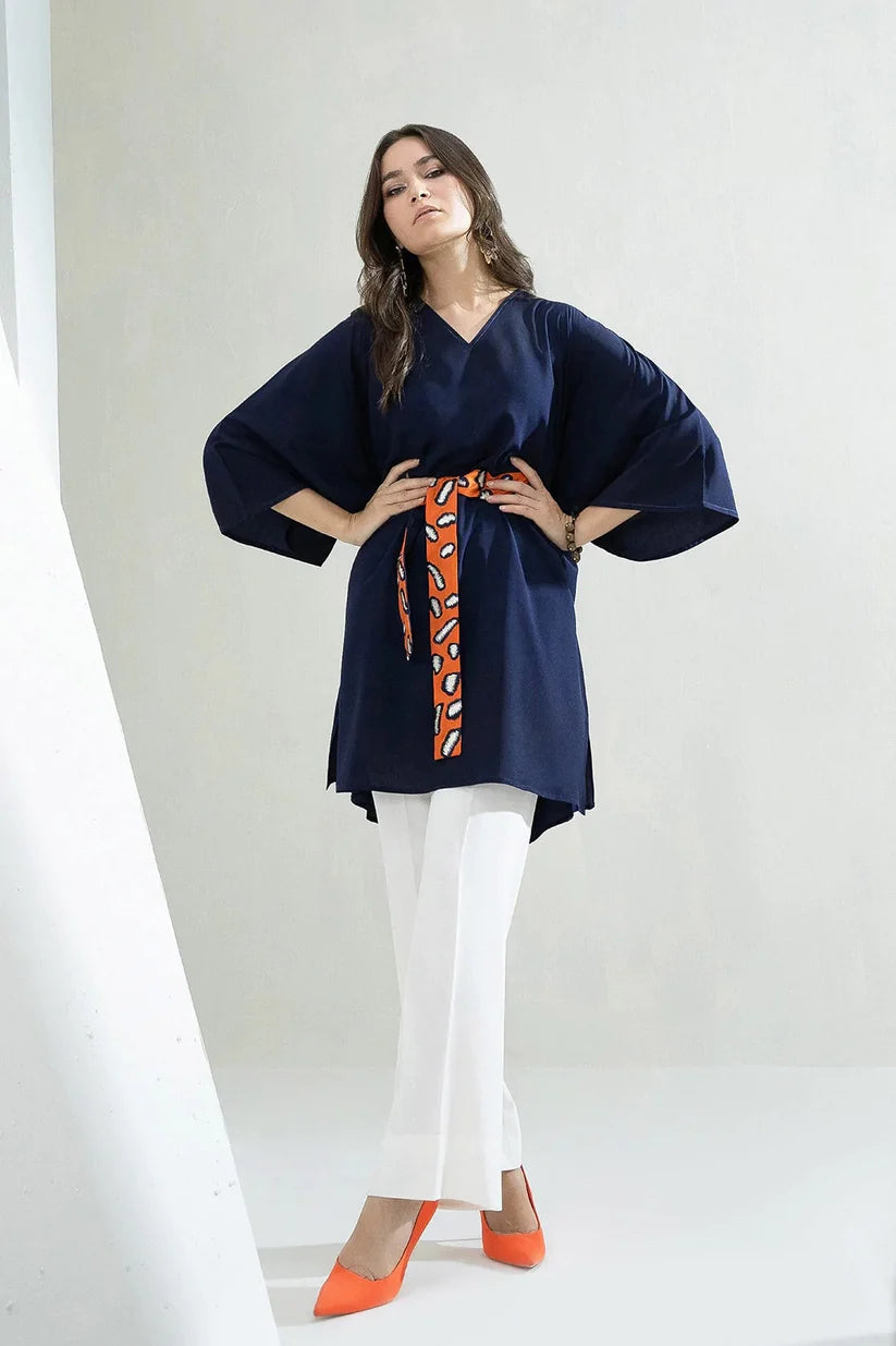 Celestial Navy Kimono Wrap Co-ord Set