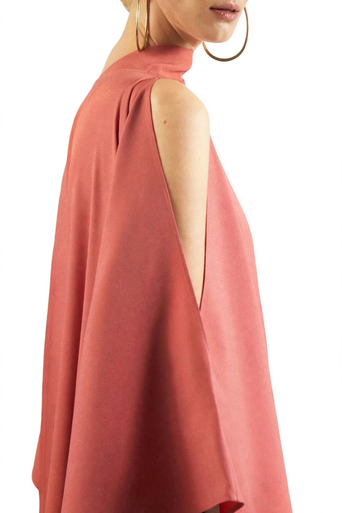 Draped Asymmetrical Kaftan Dress