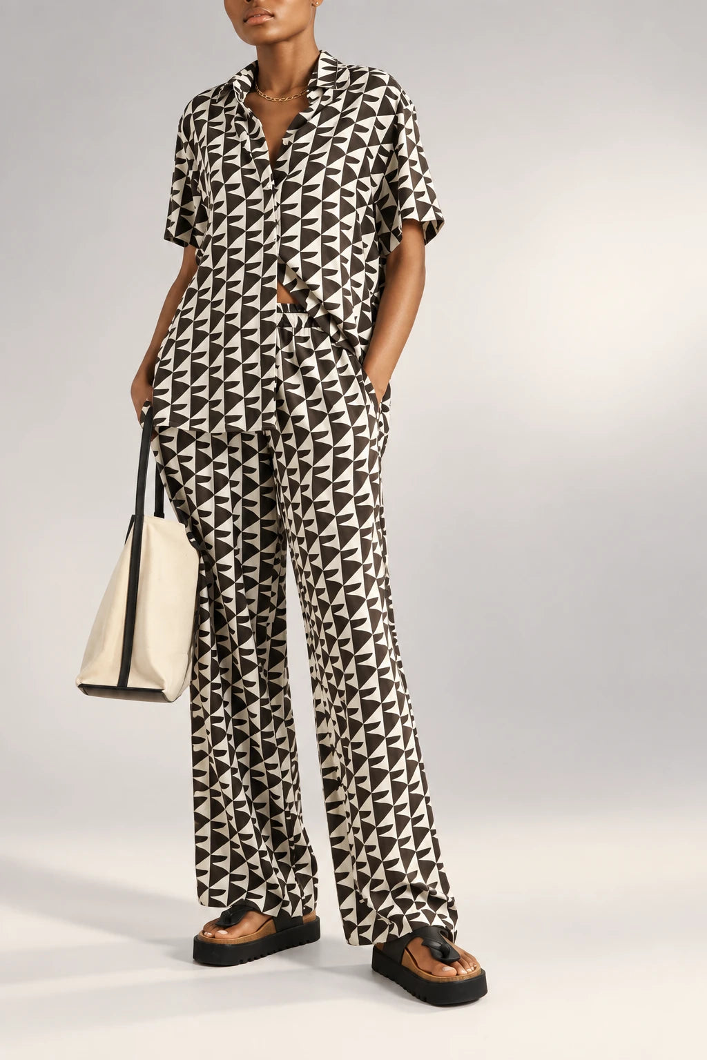 Mono Geo Co-ord Set