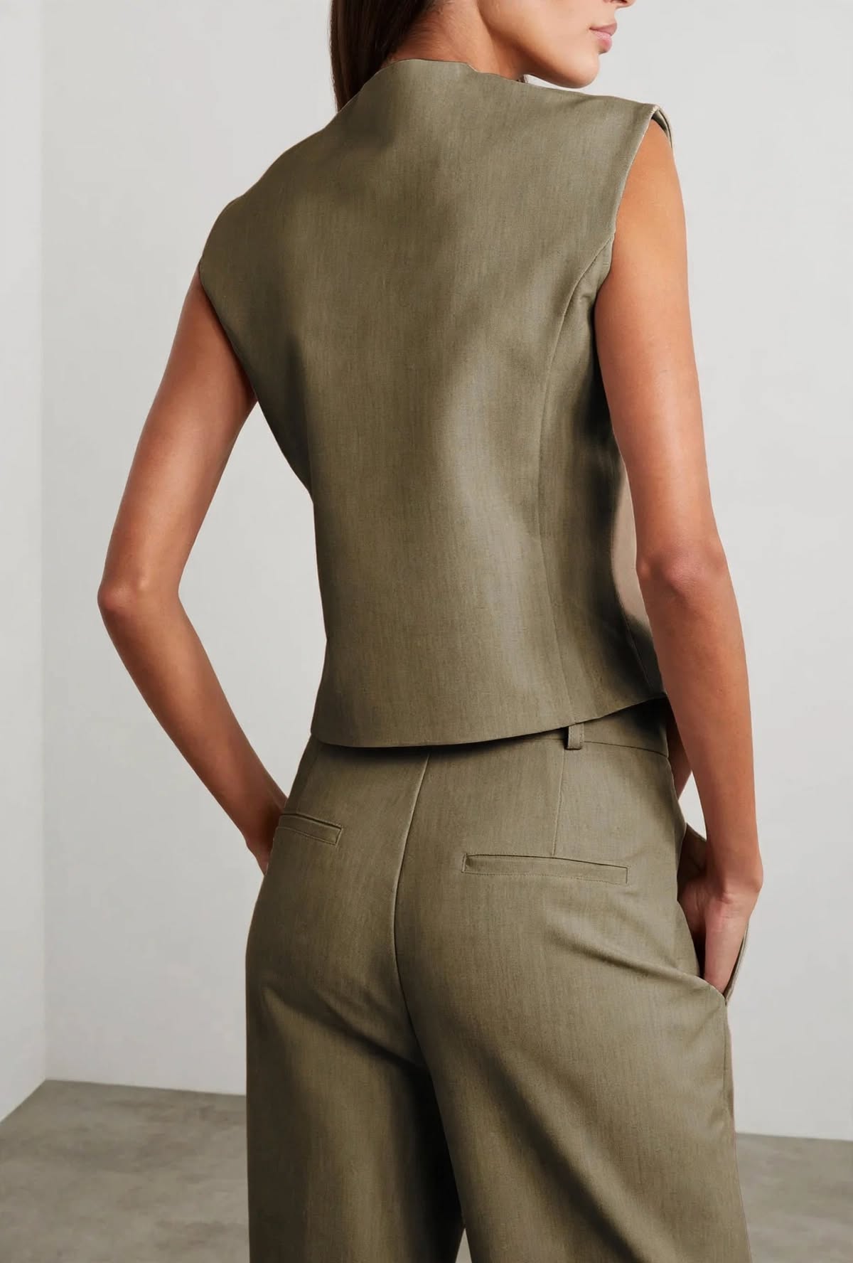 AURA Asymmetric Vest & Wide-Leg Cargo Co-ord Set