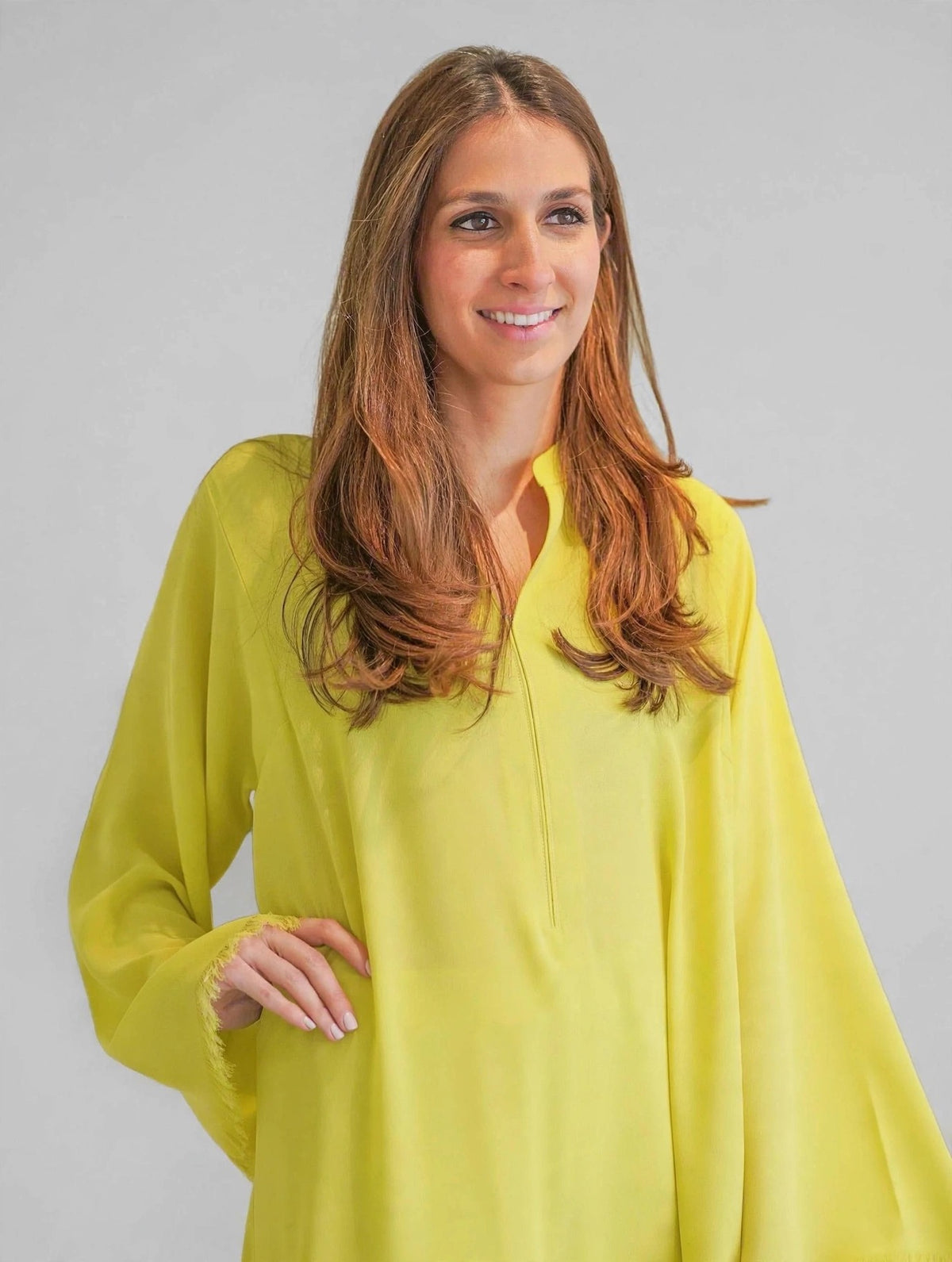 Lime Glow Fringed Co-Ord Set