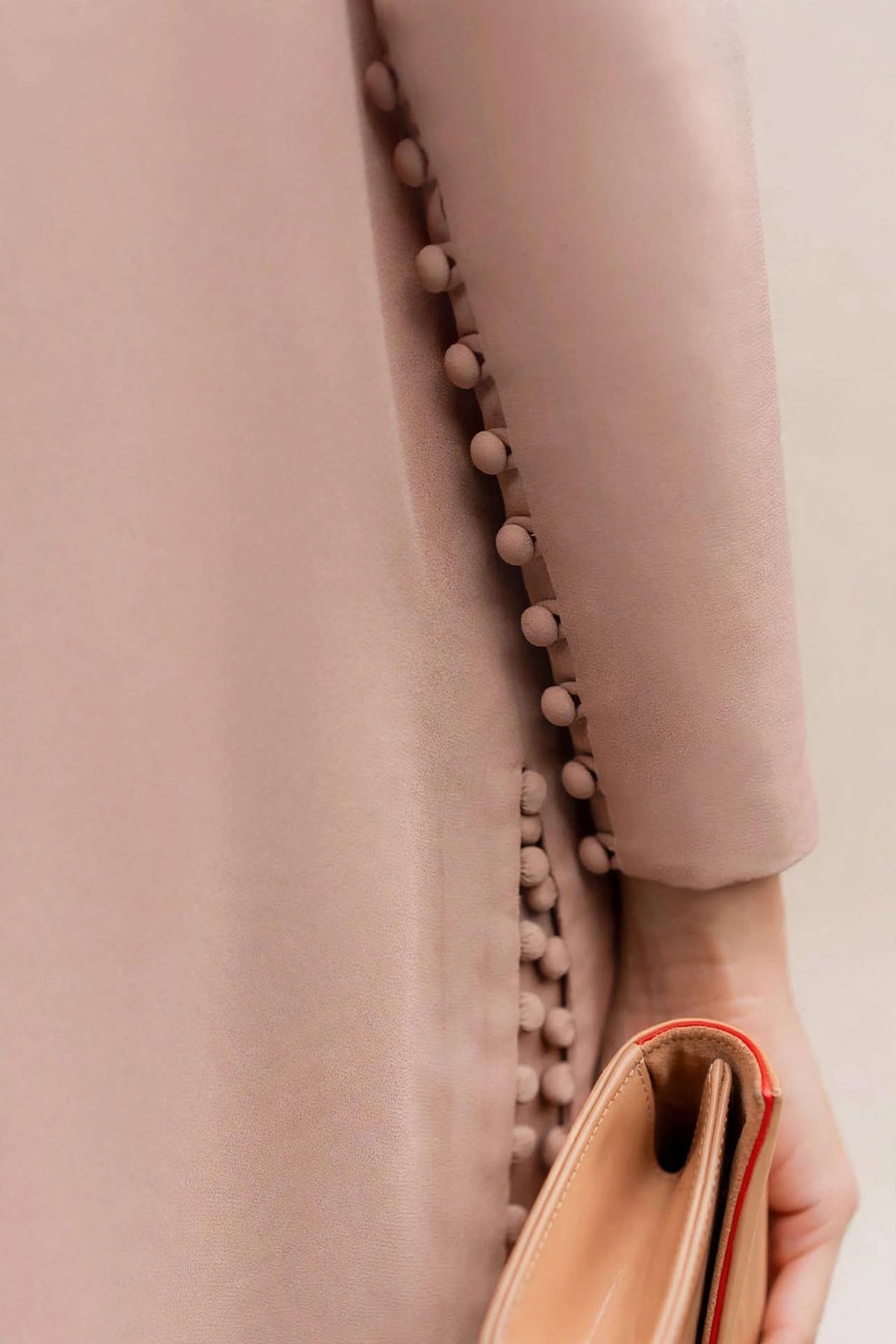Nude Blush Potli Button Co-ord Set